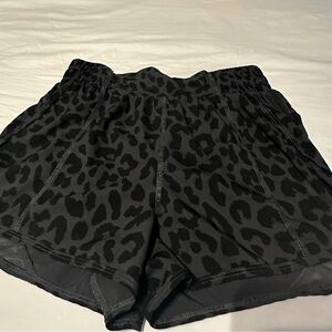 Leopard Print Women's Athletic Shorts